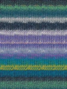 kureyon- 359 yellow/blue/lavendar multi yarn