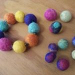felted beads