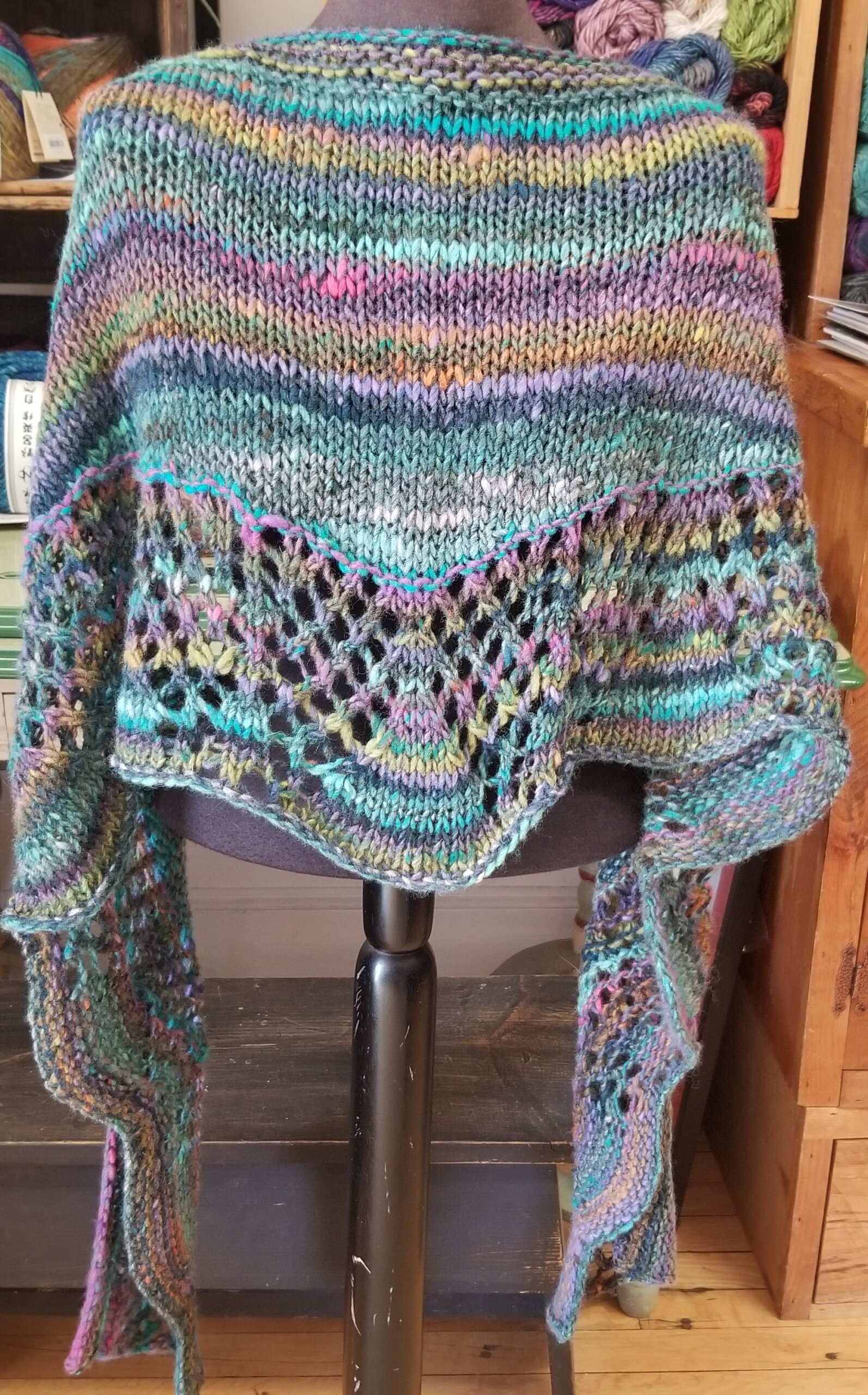 Ravelry: Rustic Retreat Shawl pattern by Marken of The Hat & I
