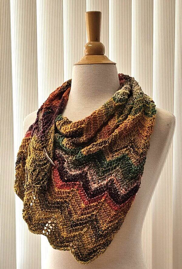 Lacey Chevron Sampler Scarf